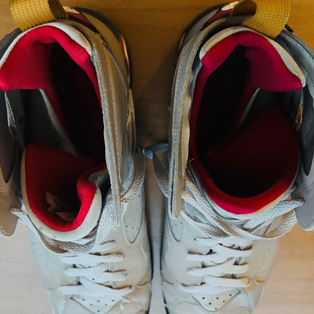 Air Jordan 7 Retro REFLECTIONS Cardinal 2011 White Red Bronze Mens Size 14 - Picture 8 of 9